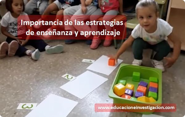 Importancia de las estrategias de enseñanza y aprendizaje